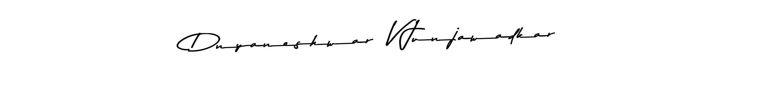 Similarly Asem Kandis PERSONAL USE is the best handwritten signature design. Signature creator online .You can use it as an online autograph creator for name Dnyaneshwar  V Junjawadkar. Dnyaneshwar  V Junjawadkar signature style 9 images and pictures png