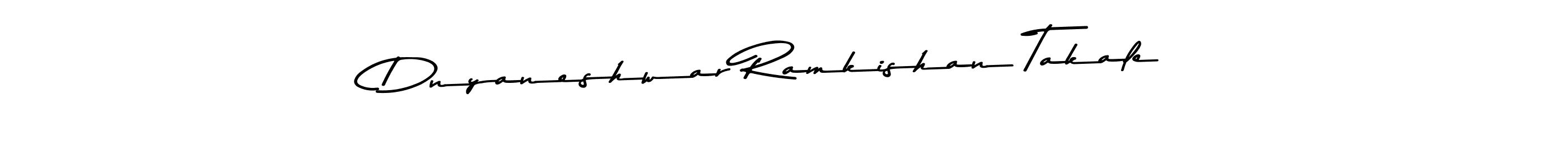 Create a beautiful signature design for name Dnyaneshwar Ramkishan Takale. With this signature (Asem Kandis PERSONAL USE) fonts, you can make a handwritten signature for free. Dnyaneshwar Ramkishan Takale signature style 9 images and pictures png