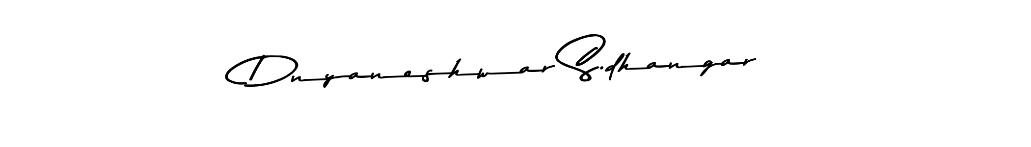 Create a beautiful signature design for name Dnyaneshwar S.dhangar. With this signature (Asem Kandis PERSONAL USE) fonts, you can make a handwritten signature for free. Dnyaneshwar S.dhangar signature style 9 images and pictures png