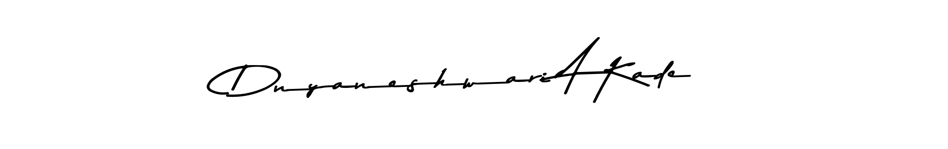 You should practise on your own different ways (Asem Kandis PERSONAL USE) to write your name (Dnyaneshwari A Kade) in signature. don't let someone else do it for you. Dnyaneshwari A Kade signature style 9 images and pictures png