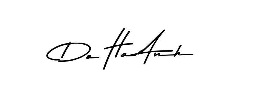 How to make Do Ha Anh name signature. Use Asem Kandis PERSONAL USE style for creating short signs online. This is the latest handwritten sign. Do Ha Anh signature style 9 images and pictures png