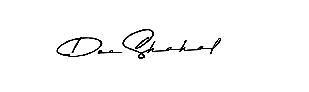 Make a beautiful signature design for name Doc Shahal. With this signature (Asem Kandis PERSONAL USE) style, you can create a handwritten signature for free. Doc Shahal signature style 9 images and pictures png