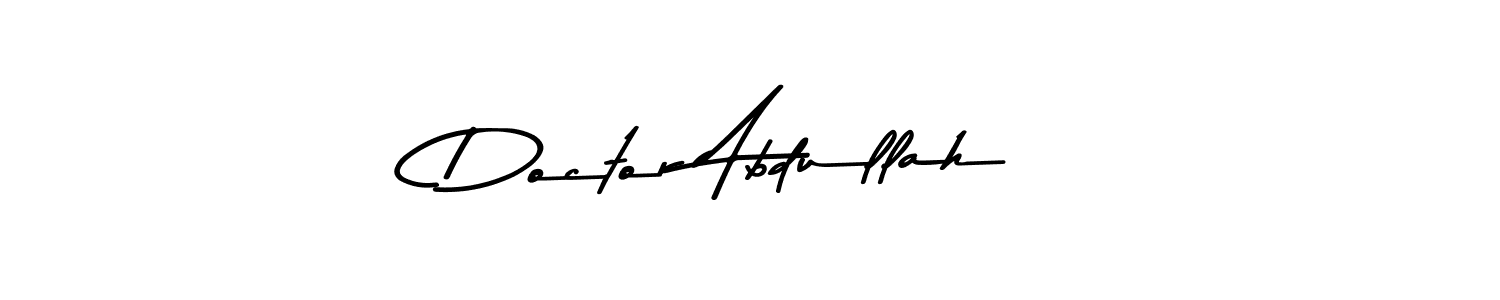 Use a signature maker to create a handwritten signature online. With this signature software, you can design (Asem Kandis PERSONAL USE) your own signature for name Doctor Abdullah. Doctor Abdullah signature style 9 images and pictures png