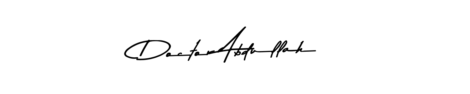 Use a signature maker to create a handwritten signature online. With this signature software, you can design (Asem Kandis PERSONAL USE) your own signature for name Doctor Abdullah. Doctor Abdullah signature style 9 images and pictures png