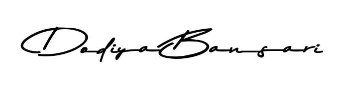 A classic penmanship look for Dodiya Bansari. The Asem Kandis PERSONAL USE font brings timeless elegance and confidence to every signed document. Dodiya Bansari signature style 9 images and pictures png