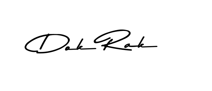 How to make Dok Rak signature? Asem Kandis PERSONAL USE is a professional autograph style. Create handwritten signature for Dok Rak name. Dok Rak signature style 9 images and pictures png