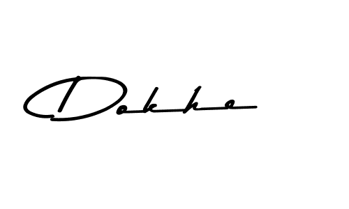 Make a beautiful signature design for name Dokhe. Use this online signature maker to create a handwritten signature for free. Dokhe signature style 9 images and pictures png