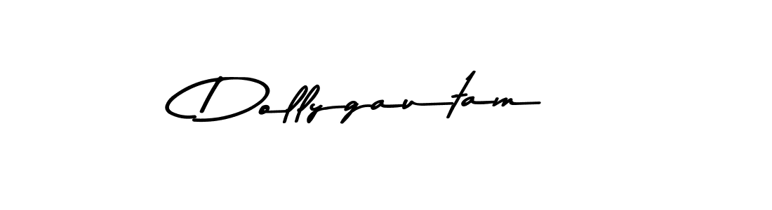 Design your own signature with our free online signature maker. With this signature software, you can create a handwritten (Asem Kandis PERSONAL USE) signature for name Dollygautam. Dollygautam signature style 9 images and pictures png