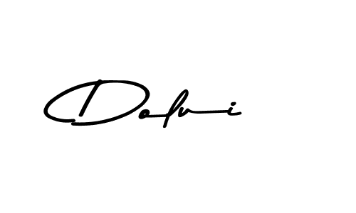 Use a signature maker to create a handwritten signature online. With this signature software, you can design (Asem Kandis PERSONAL USE) your own signature for name Dolui. Dolui signature style 9 images and pictures png