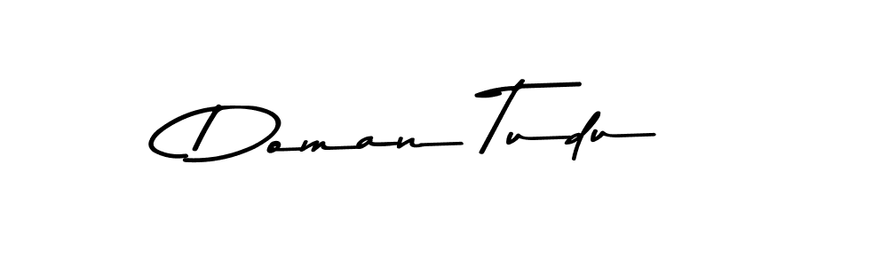 Design your own signature with our free online signature maker. With this signature software, you can create a handwritten (Asem Kandis PERSONAL USE) signature for name Doman Tudu. Doman Tudu signature style 9 images and pictures png