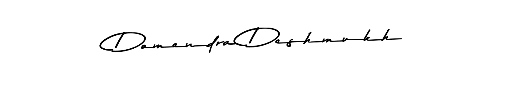 Asem Kandis PERSONAL USE is a professional signature style that is perfect for those who want to add a touch of class to their signature. It is also a great choice for those who want to make their signature more unique. Get Domendra Deshmukh name to fancy signature for free. Domendra Deshmukh signature style 9 images and pictures png