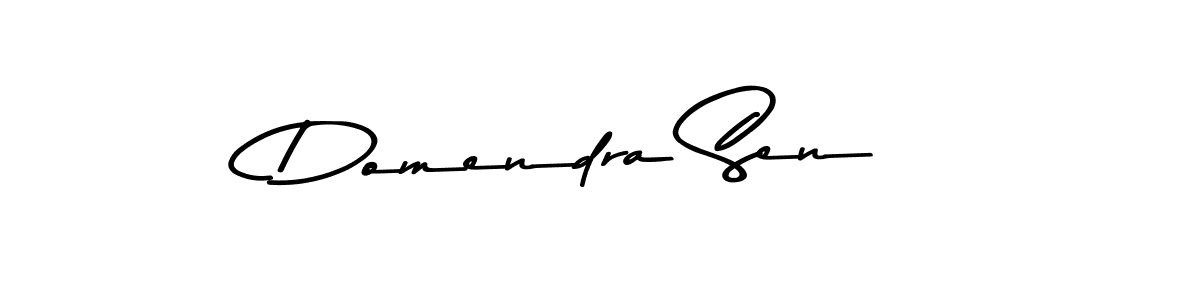 Make a beautiful signature design for name Domendra Sen. With this signature (Asem Kandis PERSONAL USE) style, you can create a handwritten signature for free. Domendra Sen signature style 9 images and pictures png