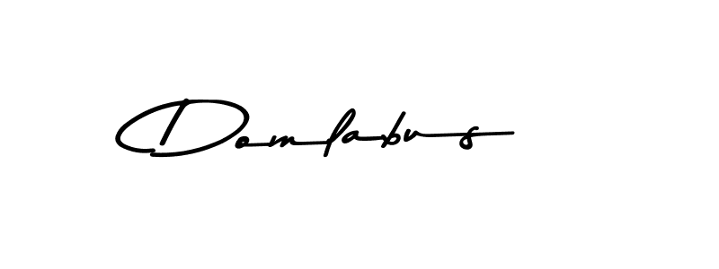 Make a beautiful signature design for name Domlabus. With this signature (Asem Kandis PERSONAL USE) style, you can create a handwritten signature for free. Domlabus signature style 9 images and pictures png