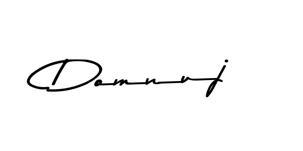 Use a signature maker to create a handwritten signature online. With this signature software, you can design (Asem Kandis PERSONAL USE) your own signature for name Domnuj. Domnuj signature style 9 images and pictures png