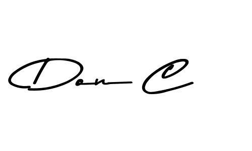 How to make Don C signature? Asem Kandis PERSONAL USE is a professional autograph style. Create handwritten signature for Don C name. Don C signature style 9 images and pictures png