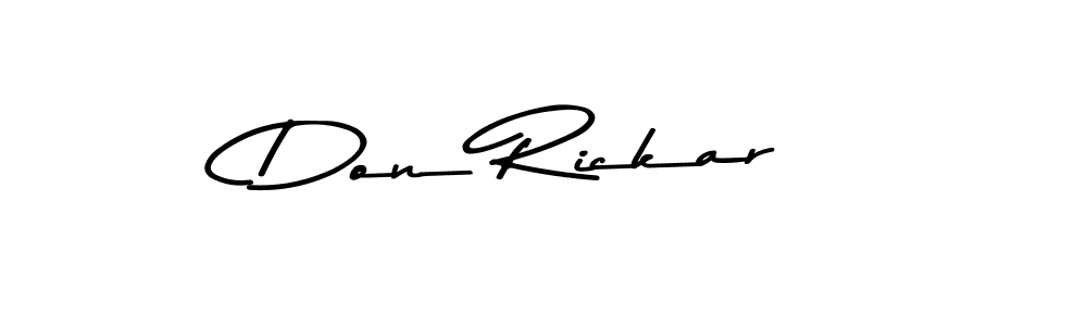 Don Rickar stylish signature style. Best Handwritten Sign (Asem Kandis PERSONAL USE) for my name. Handwritten Signature Collection Ideas for my name Don Rickar. Don Rickar signature style 9 images and pictures png