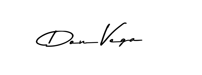 How to make Don Vega name signature. Use Asem Kandis PERSONAL USE style for creating short signs online. This is the latest handwritten sign. Don Vega signature style 9 images and pictures png