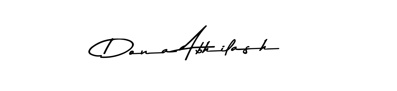 Also You can easily find your signature by using the search form. We will create Dona Abhilash name handwritten signature images for you free of cost using Asem Kandis PERSONAL USE sign style. Dona Abhilash signature style 9 images and pictures png