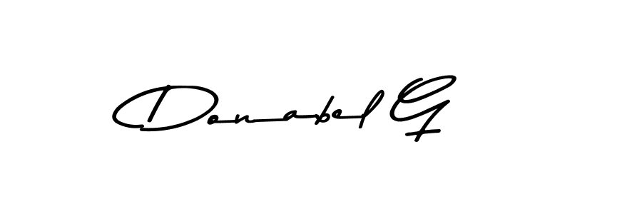How to make Donabel G signature? Asem Kandis PERSONAL USE is a professional autograph style. Create handwritten signature for Donabel G name. Donabel G signature style 9 images and pictures png