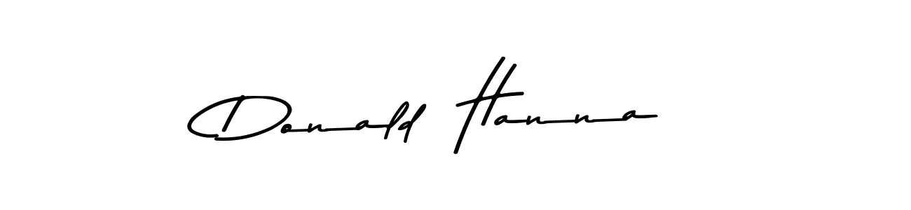 Design your own signature with our free online signature maker. With this signature software, you can create a handwritten (Asem Kandis PERSONAL USE) signature for name Donald  Hanna. Donald  Hanna signature style 9 images and pictures png