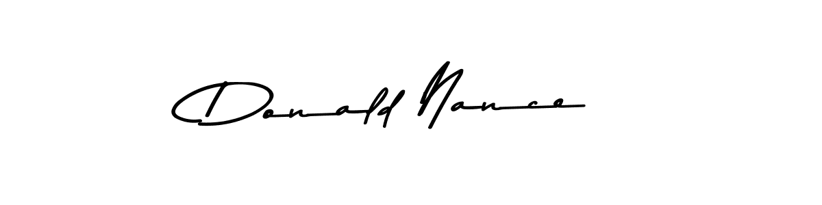 Similarly Asem Kandis PERSONAL USE is the best handwritten signature design. Signature creator online .You can use it as an online autograph creator for name Donald Nance. Donald Nance signature style 9 images and pictures png