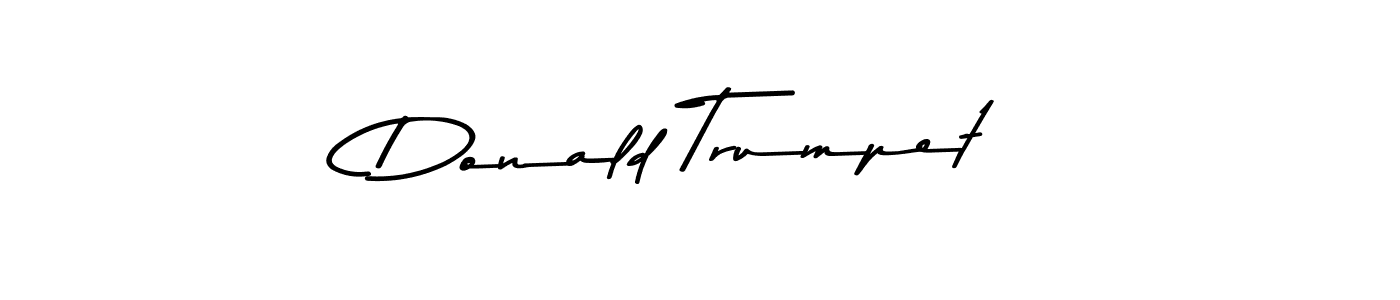 Use a signature maker to create a handwritten signature online. With this signature software, you can design (Asem Kandis PERSONAL USE) your own signature for name Donald Trumpet. Donald Trumpet signature style 9 images and pictures png