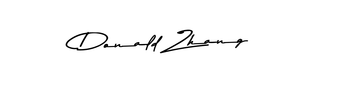 How to make Donald Zhang signature? Asem Kandis PERSONAL USE is a professional autograph style. Create handwritten signature for Donald Zhang name. Donald Zhang signature style 9 images and pictures png