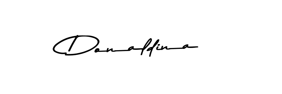 Create a beautiful signature design for name Donaldina. With this signature (Asem Kandis PERSONAL USE) fonts, you can make a handwritten signature for free. Donaldina signature style 9 images and pictures png