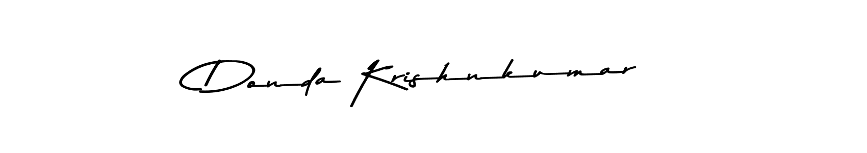 Make a beautiful signature design for name Donda Krishnkumar. With this signature (Asem Kandis PERSONAL USE) style, you can create a handwritten signature for free. Donda Krishnkumar signature style 9 images and pictures png