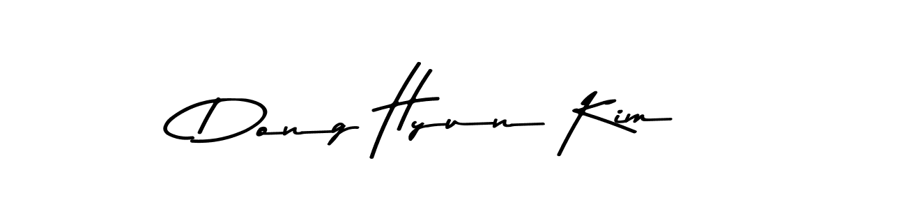 Make a beautiful signature design for name Dong Hyun Kim. With this signature (Asem Kandis PERSONAL USE) style, you can create a handwritten signature for free. Dong Hyun Kim signature style 9 images and pictures png