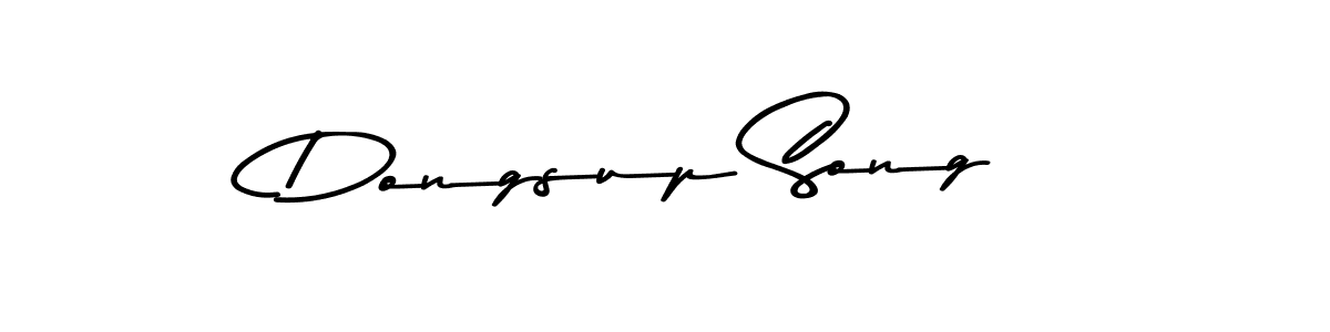 Create a beautiful signature design for name Dongsup Song. With this signature (Asem Kandis PERSONAL USE) fonts, you can make a handwritten signature for free. Dongsup Song signature style 9 images and pictures png