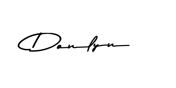 Create a beautiful signature design for name Donlyn. With this signature (Asem Kandis PERSONAL USE) fonts, you can make a handwritten signature for free. Donlyn signature style 9 images and pictures png
