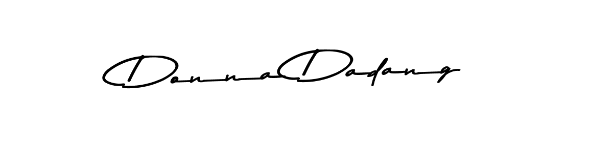 How to make Donna Dadang name signature. Use Asem Kandis PERSONAL USE style for creating short signs online. This is the latest handwritten sign. Donna Dadang signature style 9 images and pictures png