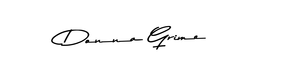 Make a beautiful signature design for name Donna Grime. With this signature (Asem Kandis PERSONAL USE) style, you can create a handwritten signature for free. Donna Grime signature style 9 images and pictures png