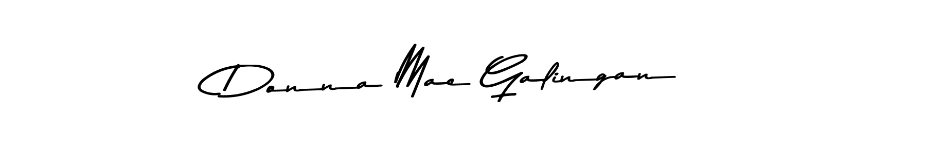 Create a beautiful signature design for name Donna Mae Galingan. With this signature (Asem Kandis PERSONAL USE) fonts, you can make a handwritten signature for free. Donna Mae Galingan signature style 9 images and pictures png