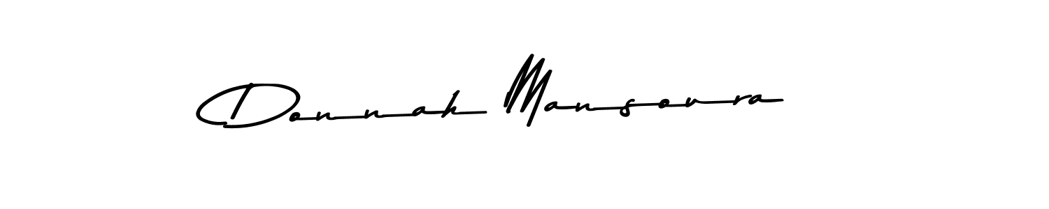 Donnah Mansoura stylish signature style. Best Handwritten Sign (Asem Kandis PERSONAL USE) for my name. Handwritten Signature Collection Ideas for my name Donnah Mansoura. Donnah Mansoura signature style 9 images and pictures png
