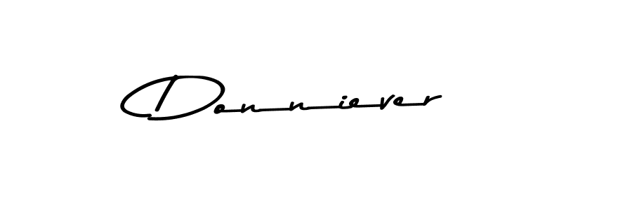 Create a beautiful signature design for name Donniever. With this signature (Asem Kandis PERSONAL USE) fonts, you can make a handwritten signature for free. Donniever signature style 9 images and pictures png