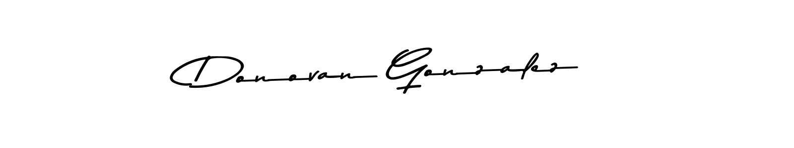 How to make Donovan Gonzalez name signature. Use Asem Kandis PERSONAL USE style for creating short signs online. This is the latest handwritten sign. Donovan Gonzalez signature style 9 images and pictures png