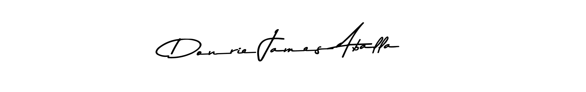 You should practise on your own different ways (Asem Kandis PERSONAL USE) to write your name (Donrie James Aballa) in signature. don't let someone else do it for you. Donrie James Aballa signature style 9 images and pictures png