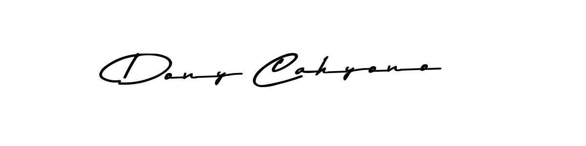 Dony Cahyono stylish signature style. Best Handwritten Sign (Asem Kandis PERSONAL USE) for my name. Handwritten Signature Collection Ideas for my name Dony Cahyono. Dony Cahyono signature style 9 images and pictures png
