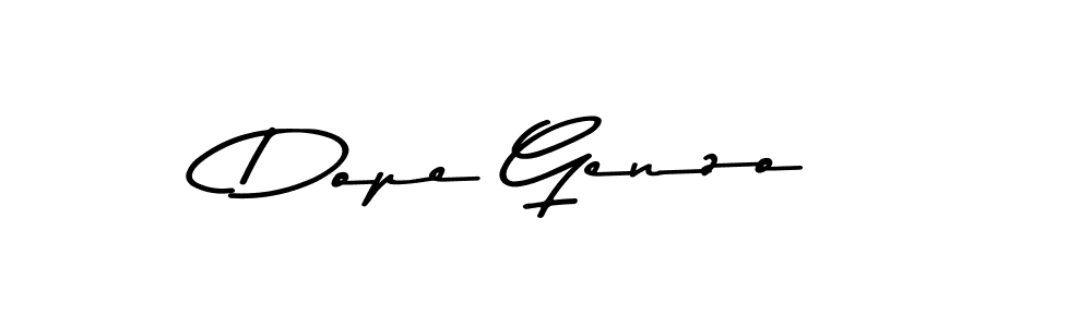 Make a beautiful signature design for name Dope Genzo. With this signature (Asem Kandis PERSONAL USE) style, you can create a handwritten signature for free. Dope Genzo signature style 9 images and pictures png