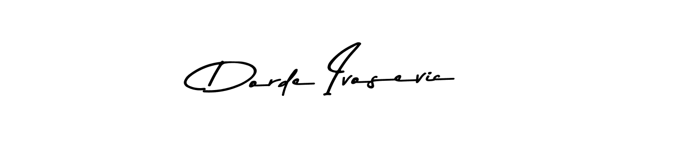 Create a beautiful signature design for name Dorde Ivosevic. With this signature (Asem Kandis PERSONAL USE) fonts, you can make a handwritten signature for free. Dorde Ivosevic signature style 9 images and pictures png