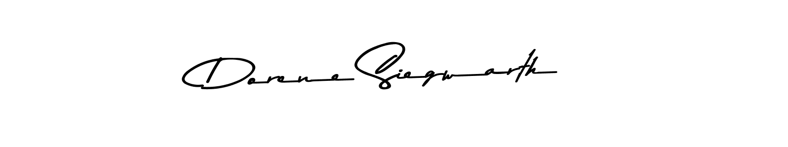 Dorene Siegwarth stylish signature style. Best Handwritten Sign (Asem Kandis PERSONAL USE) for my name. Handwritten Signature Collection Ideas for my name Dorene Siegwarth. Dorene Siegwarth signature style 9 images and pictures png