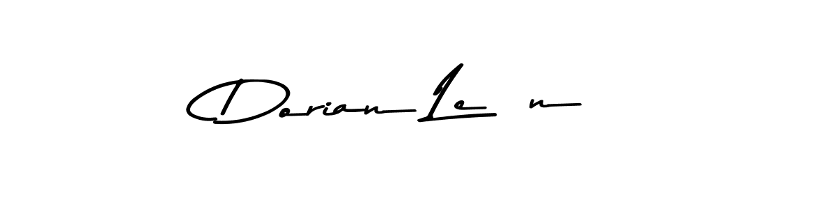 Also You can easily find your signature by using the search form. We will create Dorian León name handwritten signature images for you free of cost using Asem Kandis PERSONAL USE sign style. Dorian León signature style 9 images and pictures png