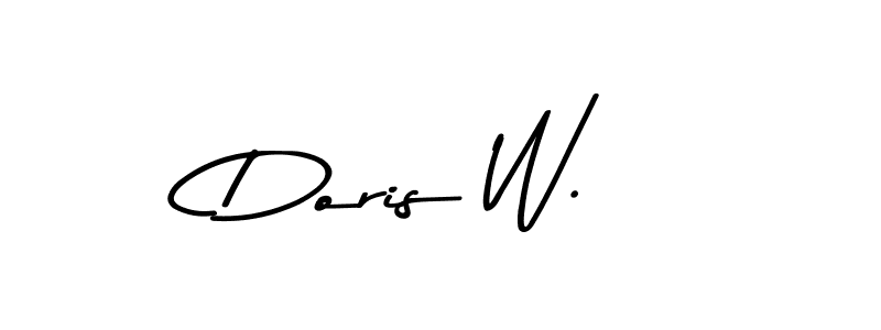 Also You can easily find your signature by using the search form. We will create Doris W. name handwritten signature images for you free of cost using Asem Kandis PERSONAL USE sign style. Doris W. signature style 9 images and pictures png