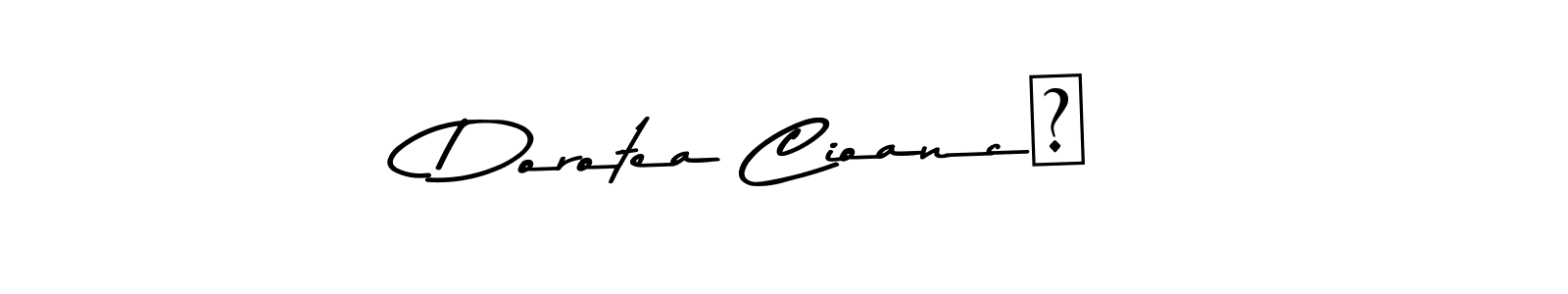 This is the best signature style for the Dorotea Cioancă name. Also you like these signature font (Asem Kandis PERSONAL USE). Mix name signature. Dorotea Cioancă signature style 9 images and pictures png