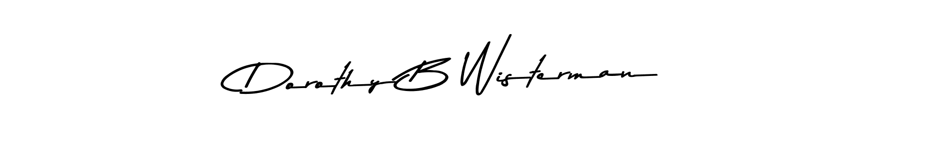 The best way (Asem Kandis PERSONAL USE) to make a short signature is to pick only two or three words in your name. The name Dorothy B Wisterman include a total of six letters. For converting this name. Dorothy B Wisterman signature style 9 images and pictures png