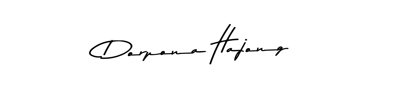 Design your own signature with our free online signature maker. With this signature software, you can create a handwritten (Asem Kandis PERSONAL USE) signature for name Dorpona Hajong. Dorpona Hajong signature style 9 images and pictures png