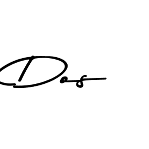 Make a beautiful signature design for name Dos. With this signature (Asem Kandis PERSONAL USE) style, you can create a handwritten signature for free. Dos signature style 9 images and pictures png