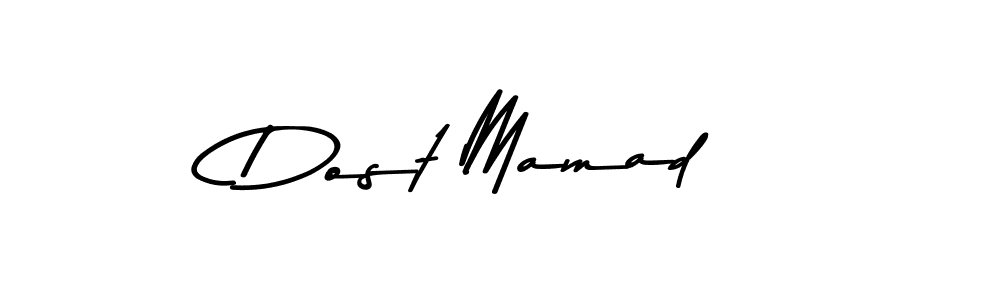 How to make Dost Mamad name signature. Use Asem Kandis PERSONAL USE style for creating short signs online. This is the latest handwritten sign. Dost Mamad signature style 9 images and pictures png